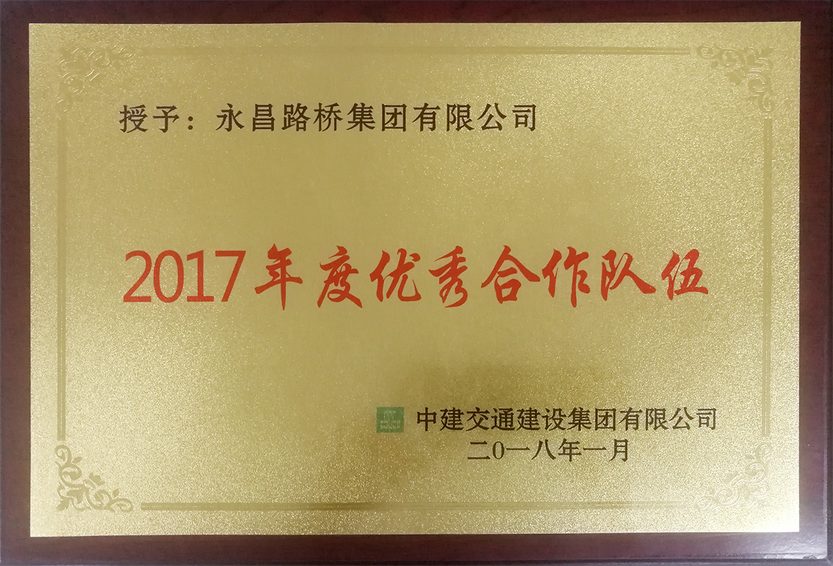 2017年度優秀合作隊伍